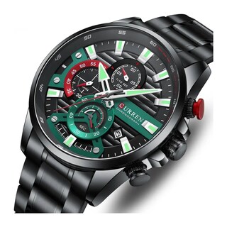 Foto 2 | Reloj Curren 8415 Kred610107 Con Caja De Acero Inoxidable Negra Y Tablero Negro