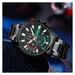 Foto 4 | Reloj Curren 8415 Kred610107 Con Caja De Acero Inoxidable Negra Y Tablero Negro