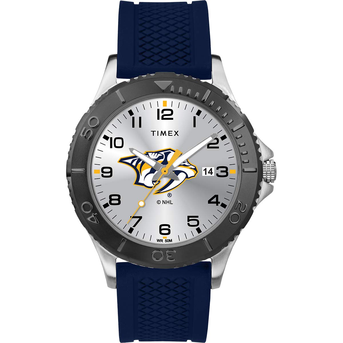 Mira Timex Twzhpreme Nhl Gamer Nashville Predators Masculino - Venta Internacional.