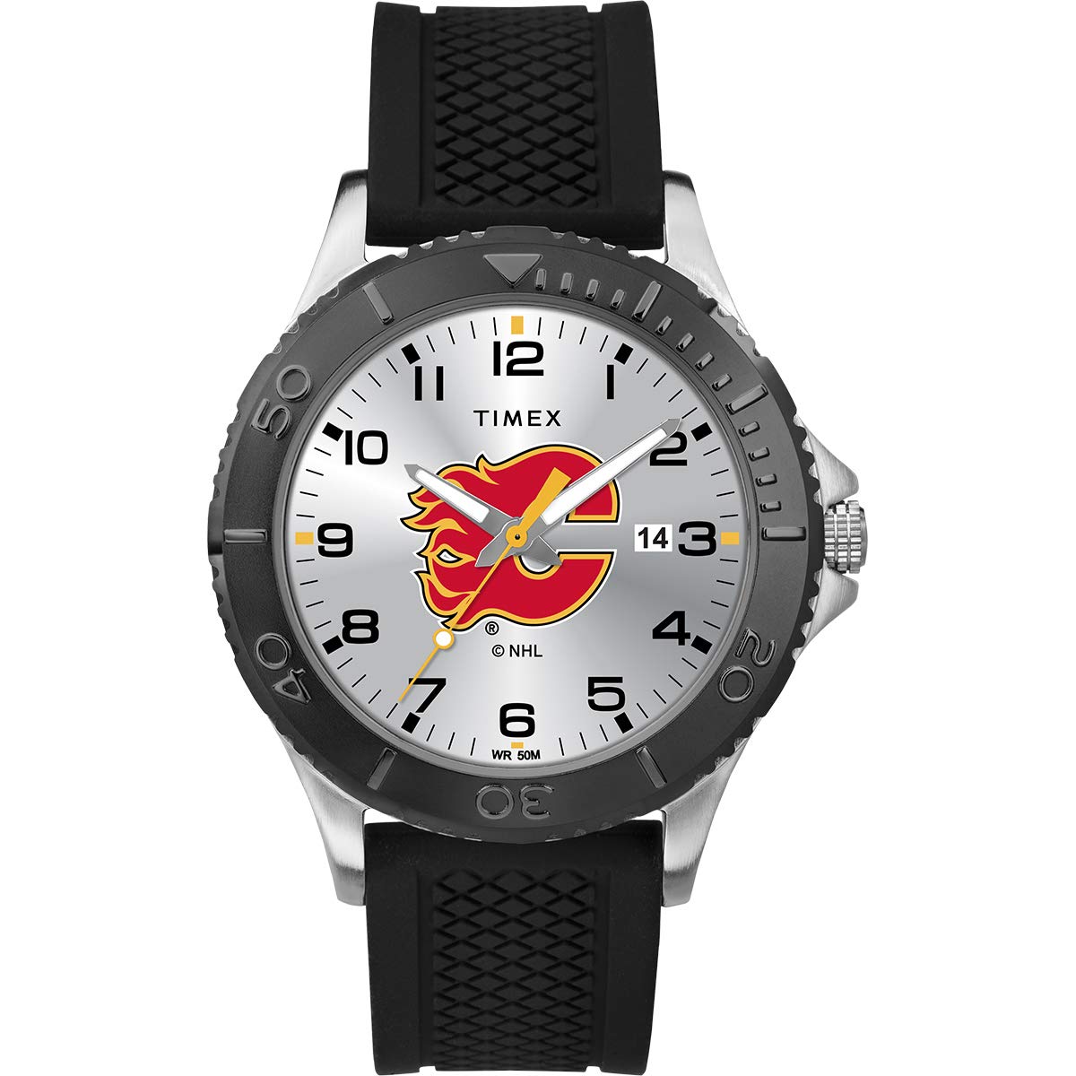 Mira Timex Nhl Gamer Calgary Flames Para Hombre - Venta Internacional.