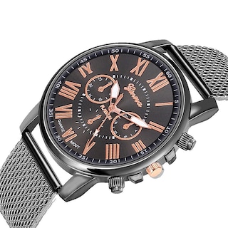 Foto 2 | Reloj Huoguo Lujoso De Cuarzo Acero Inoxidable Casual 40 Mm - Venta Internacional.