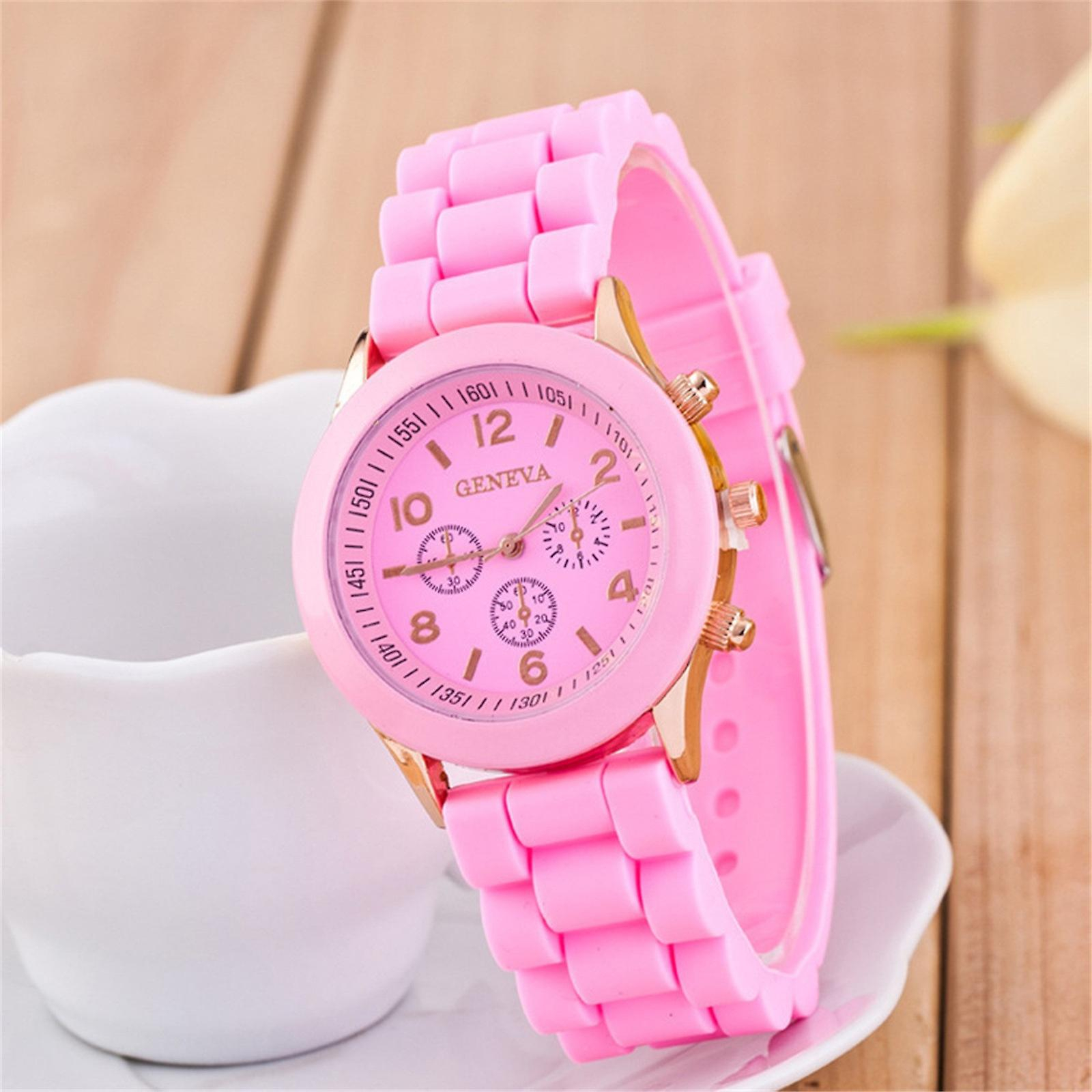 Foto 1 | Reloj Huoguo Fashion De Silicona Con Tres Ojos  Color Caramelo  Para Mujer - Venta Internacional.