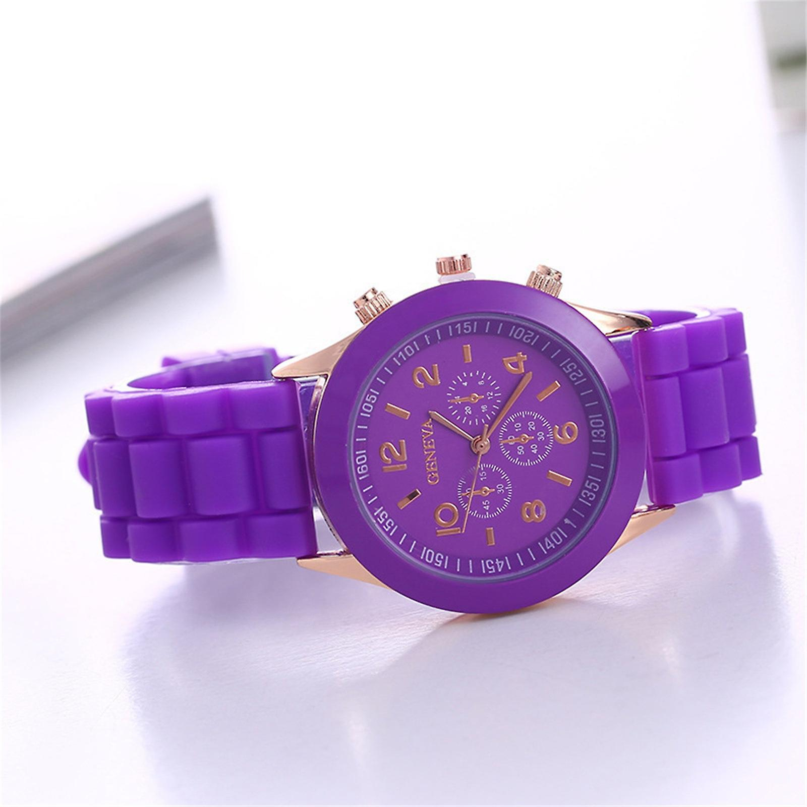 Reloj Huoguo Fashion De Silicona Con Tres Ojos  Color Caramelo  Para Mujer - Venta Internacional.
