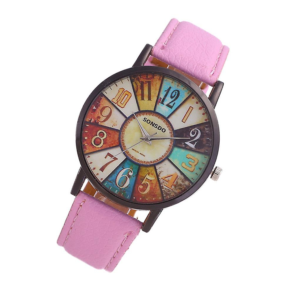 Reloj Huoguo  Retro  Casual  De Piel Sintética  Analógico  Cuarzo  40 Mm - Venta Internacional.