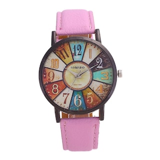 Foto 2 | Reloj Huoguo Retro Casual De Piel Sintética Analógico Cuarzo 40 Mm - Venta Internacional.