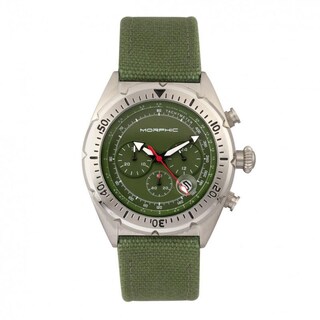 Foto 1 | Reloj: Correa De Cuero Trenzado Con Cronógrafo De La Serie Morphic M53 - Venta Internacional.