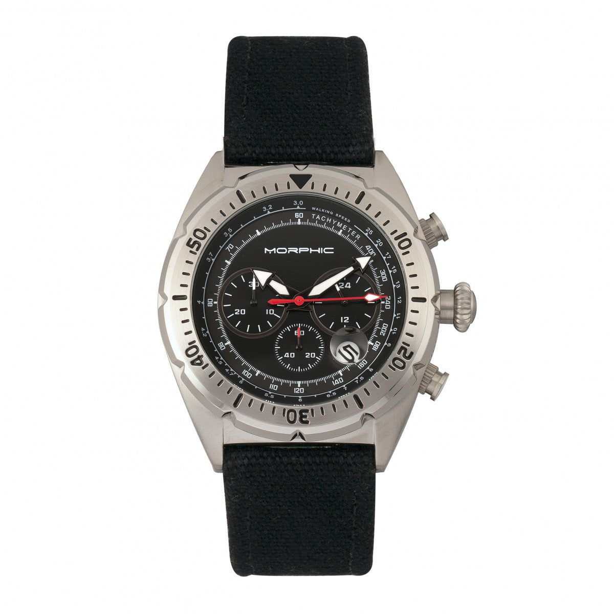 Foto 3 pulgar | Reloj: Correa De Cuero Trenzado Con Cronógrafo De La Serie Morphic M53 - Venta Internacional.
