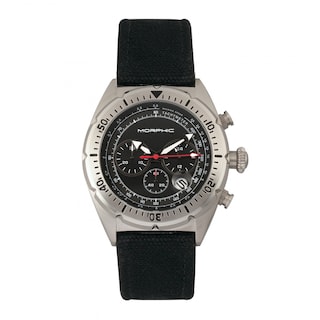 Foto 2 | Reloj: Correa De Cuero Trenzado Con Cronógrafo De La Serie Morphic M53 - Venta Internacional.