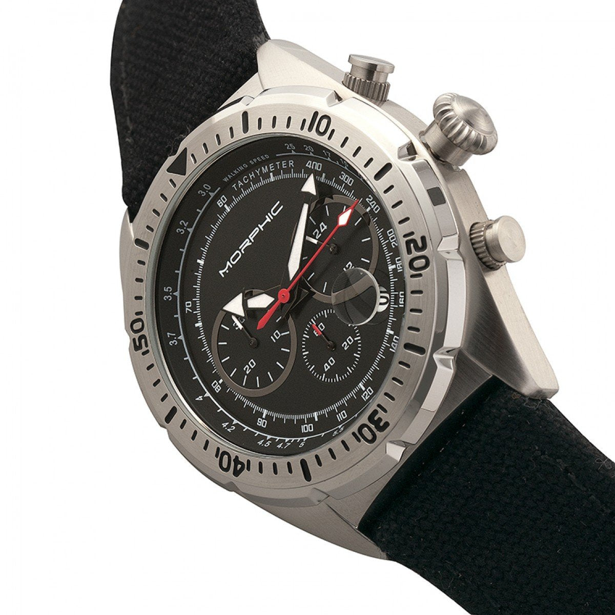Foto 4 | Reloj: Correa De Cuero Trenzado Con Cronógrafo De La Serie Morphic M53 - Venta Internacional.
