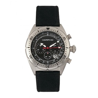 Foto 6 | Reloj: Correa De Cuero Trenzado Con Cronógrafo De La Serie Morphic M53 - Venta Internacional.