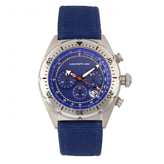 Foto 7 | Reloj: Correa De Cuero Trenzado Con Cronógrafo De La Serie Morphic M53 - Venta Internacional.