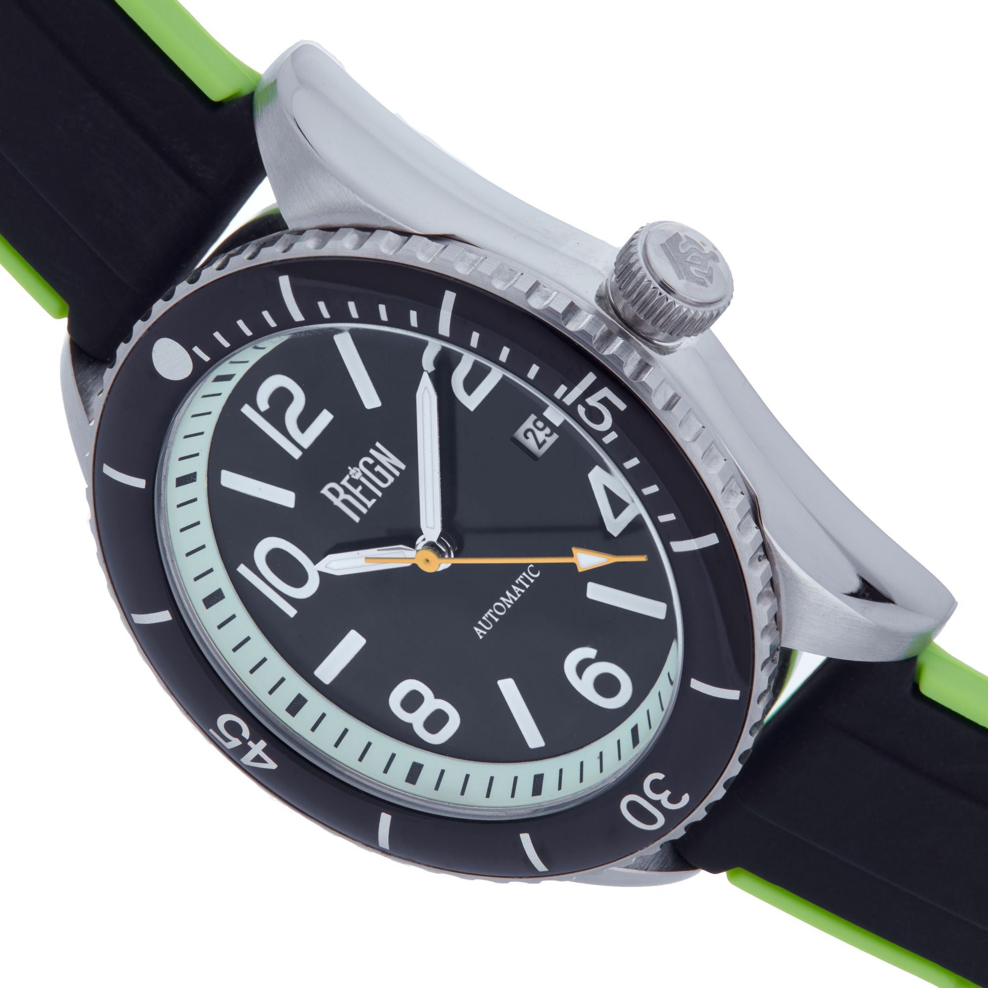 Foto 4 pulgar | Reloj Reign Gage Automatic Con Fecha Para Hombre - Rojo/naranja - Venta Internacional.