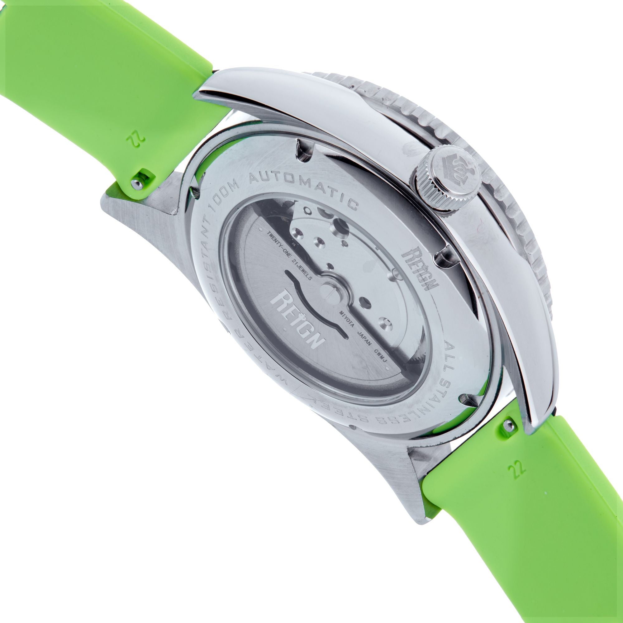 Foto 4 | Reloj Reign Gage Automatic Con Fecha Para Hombre - Rojo/naranja - Venta Internacional.