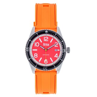 Foto 5 | Reloj Reign Gage Automatic Con Fecha Para Hombre - Rojo/naranja - Venta Internacional.