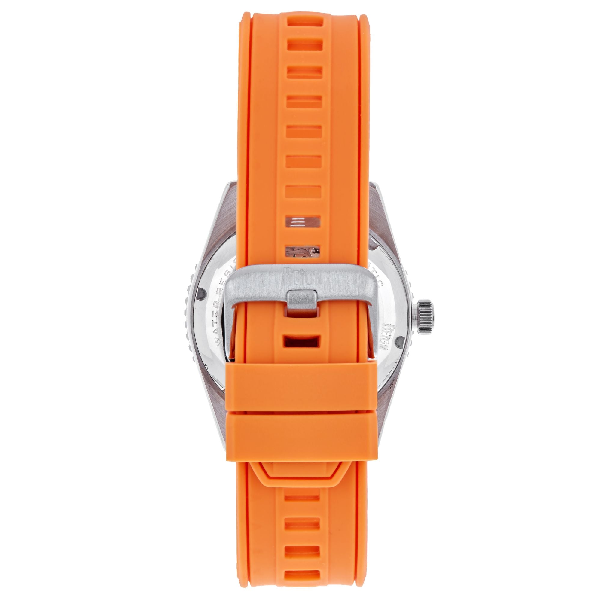 Foto 7 pulgar | Reloj Reign Gage Automatic Con Fecha Para Hombre - Rojo/naranja - Venta Internacional.