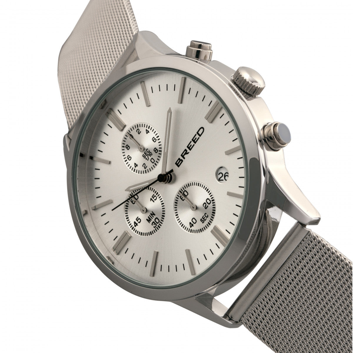 Foto 4 | Cronógrafo Watch Breed Espinosa Con Fecha Plateado/bronce - Venta Internacional.