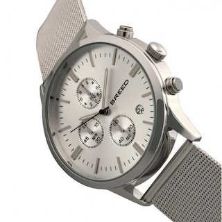 Foto 4 | Cronógrafo Watch Breed Espinosa Con Fecha Plateado/bronce - Venta Internacional.