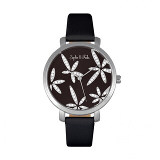 Foto 5 | Reloj Sophie & Freda Key West De Piel Con Oro Swarovski Y Naranja - Venta Internacional.