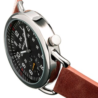Foto 6 | Correa De Piel Watch Breed Regulator Con Segunda Subesfera Marrón/verde - Venta Internacional.