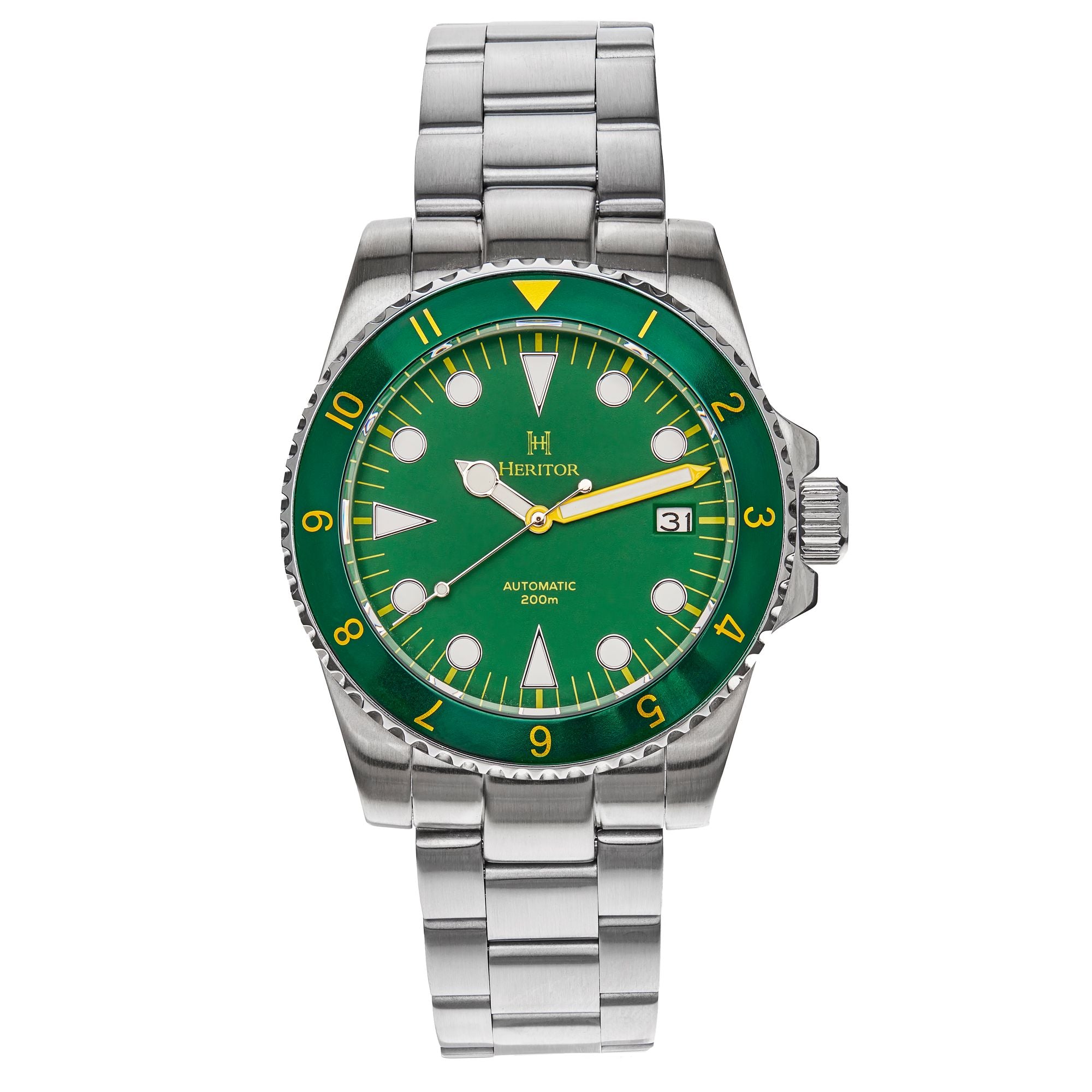 Foto 2 pulgar | Reloj Heritor Automatic Luciano Con Fecha - Verde - Venta Internacional.