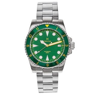 Foto 1 | Reloj Heritor Automatic Luciano Con Fecha - Verde - Venta Internacional.