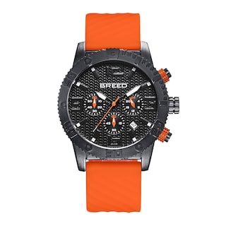 Foto 1 | Correa De Piel Watch Breed Double Agent Con Día/fecha Color Negro - Venta Internacional.