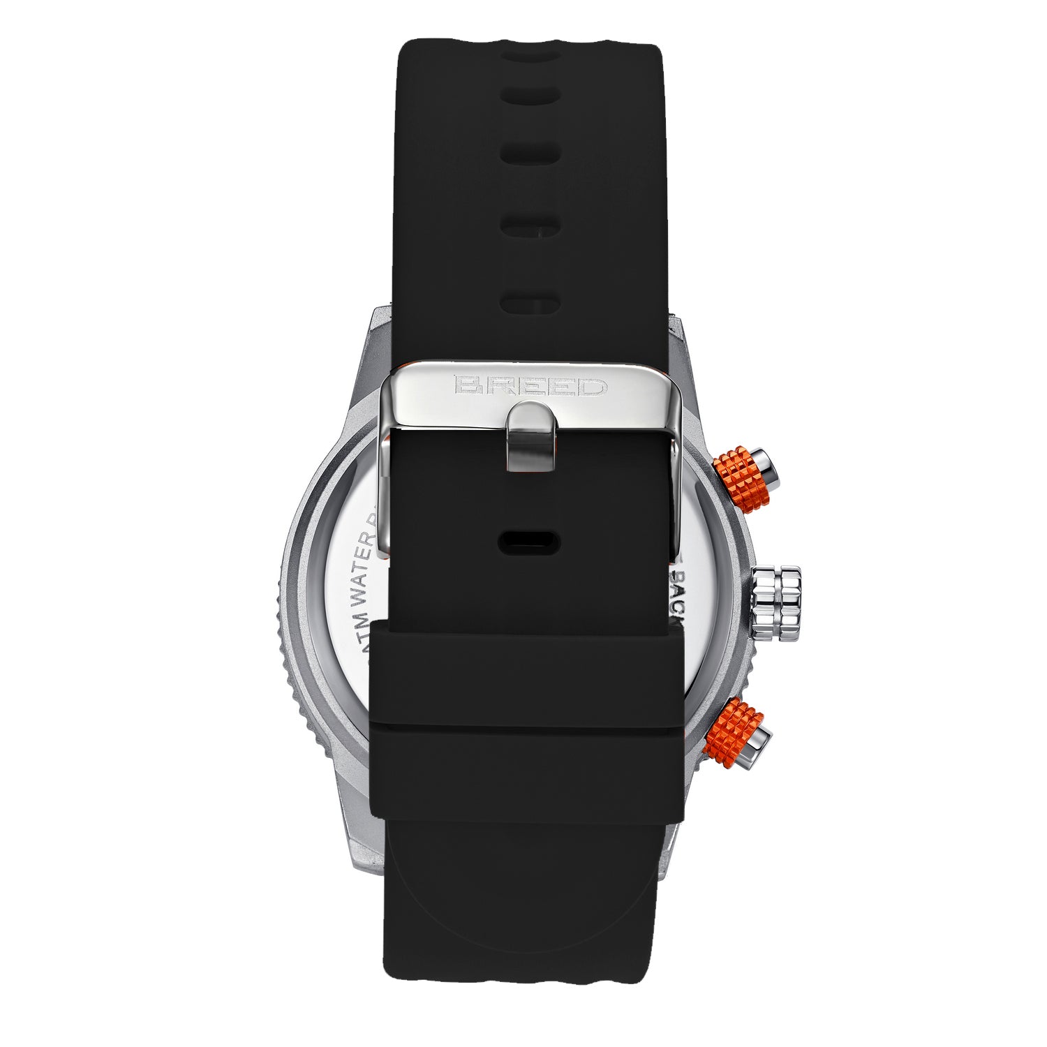 Foto 4 | Correa De Piel Watch Breed Double Agent Con Día/fecha  Color Negro - Venta Internacional.