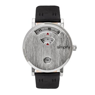 Foto 2 | Reloj Simplify The 7000 Con Correa De Piel Azul/negra Para Hombre - Venta Internacional.