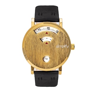 Foto 5 | Reloj Simplify The 7000 Con Correa De Piel Azul/negra Para Hombre - Venta Internacional.
