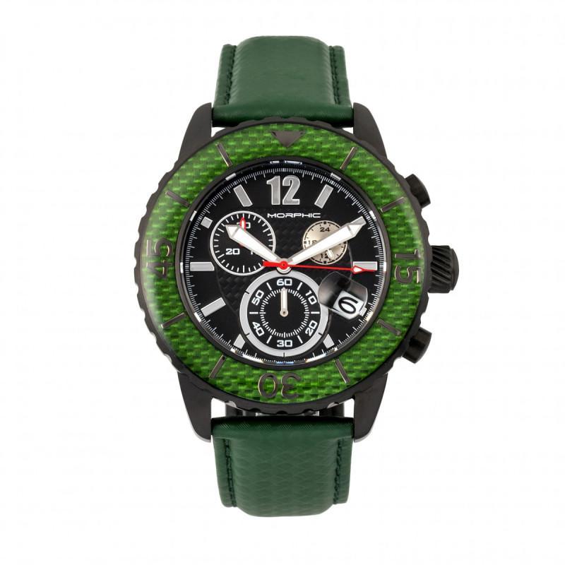 Reloj Con Cronógrafo De La Serie Morphic M51  Correa De Piel Con Fecha - Venta Internacional.