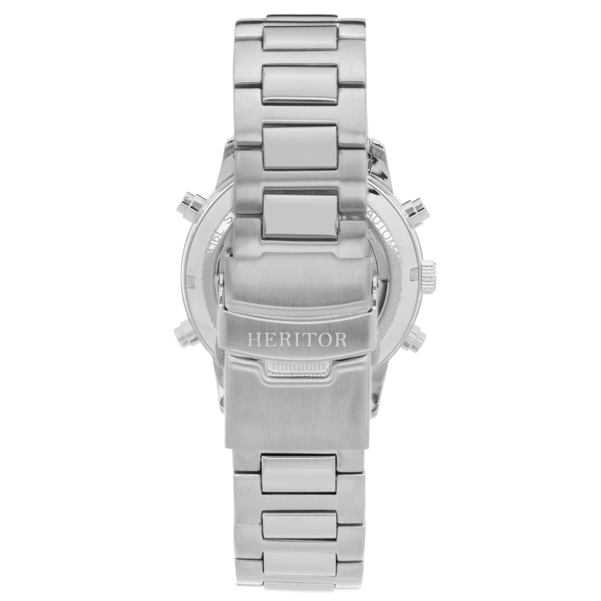 Foto 4 pulgar | Reloj Heritor Automatic Wilhelm Semi-skeleton Con Día/fecha - Negro - Venta Internacional.