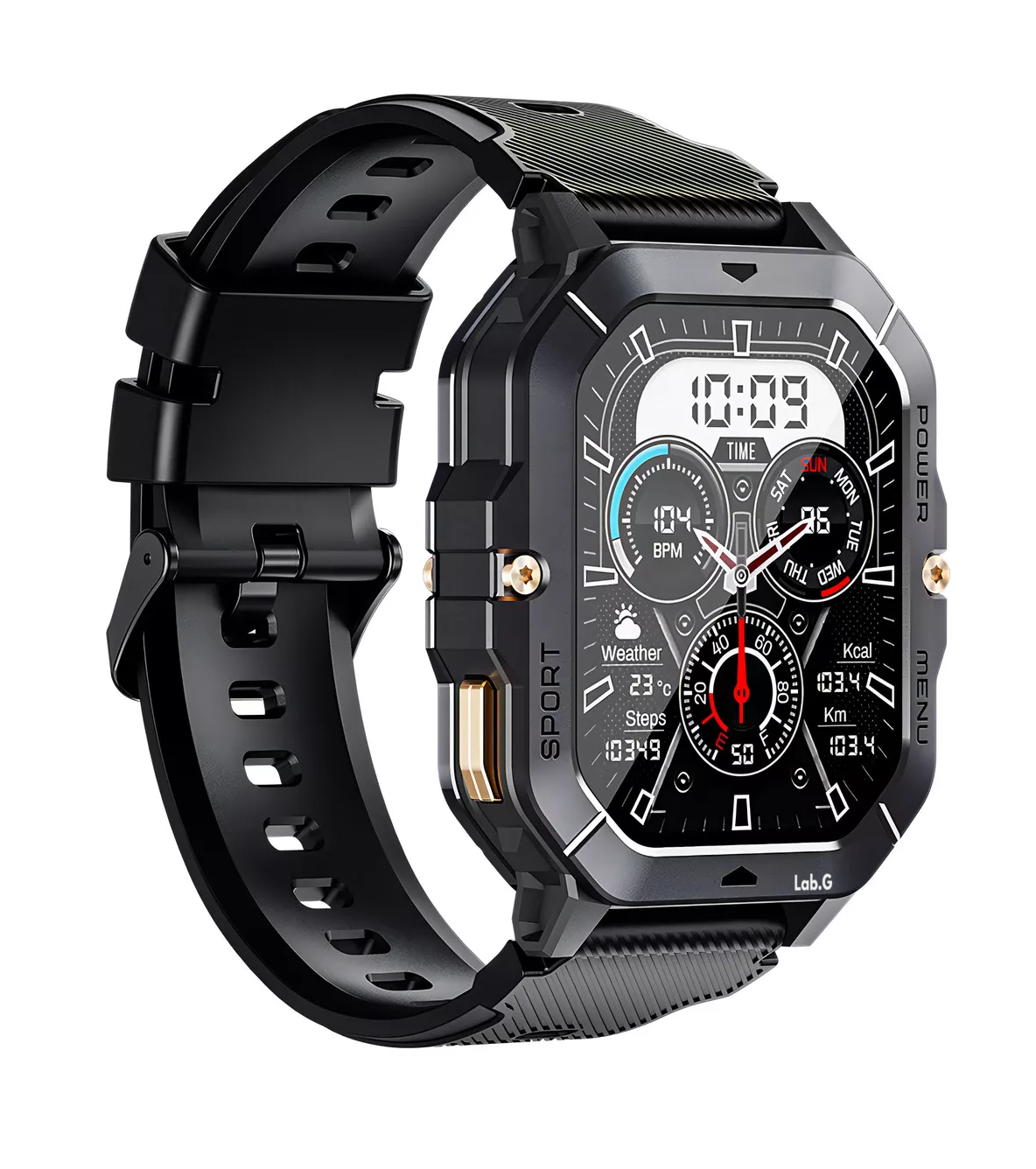 Foto 3 pulgar | Smartwatch C28 Resistente al Agua Negro