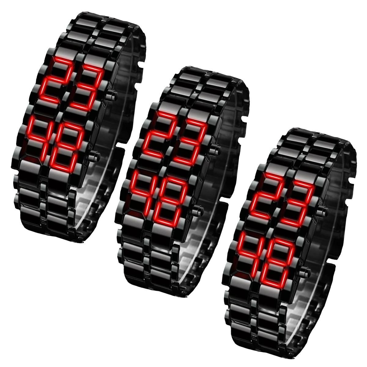 Reloj De Lava Ventdepot Mxker-003 3 Piezas Negro