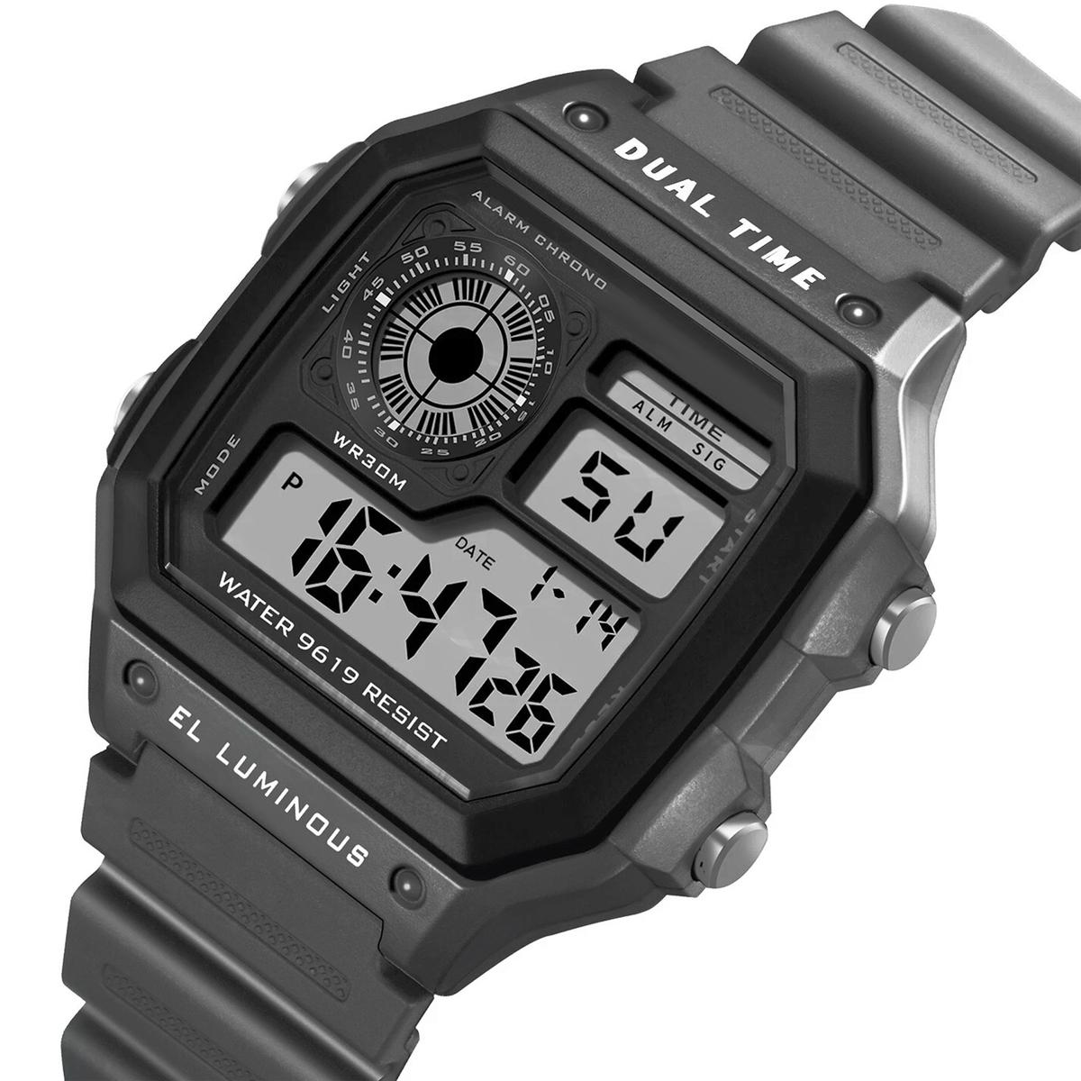 Reloj Digital Resistente Ventdepot Mxlnx-001  Gris 
