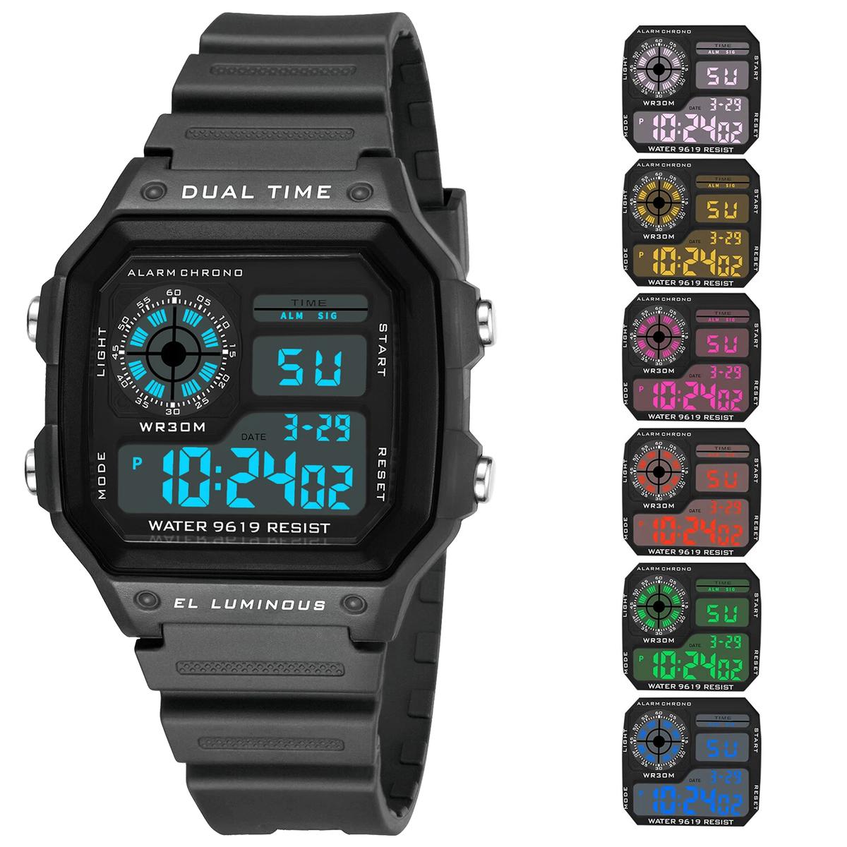 Foto 3 pulgar | Reloj Digital Resistente Ventdepot Mxlnx-001  Gris 