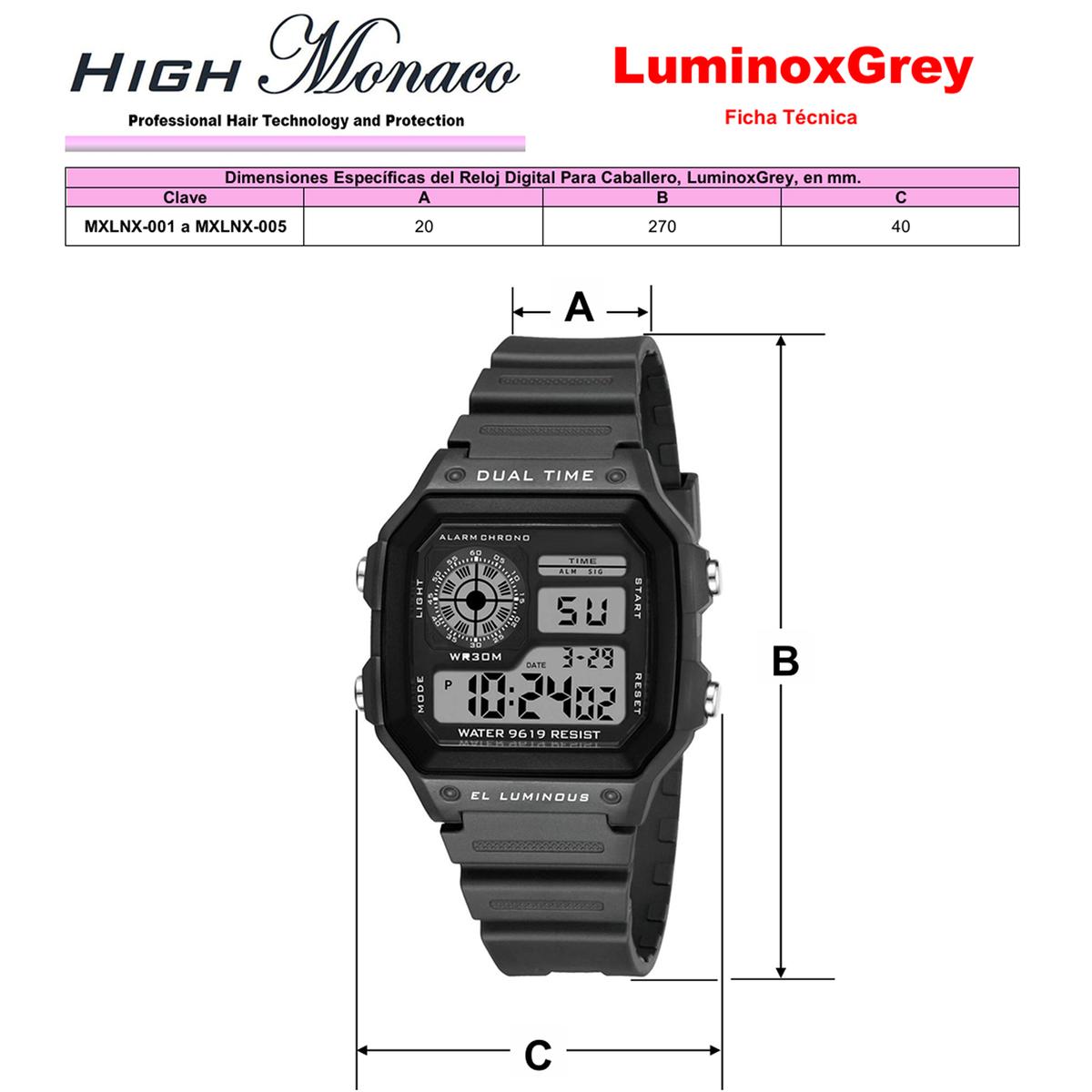Foto 6 pulgar | Reloj Digital Resistente Ventdepot Mxlnx-001  Gris 