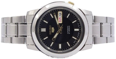 Foto 5 | Reloj Seiko 5 Snkk17j1 Automático De 21 Joyas Con Esfera Negra De 30 M - Venta Internacional.