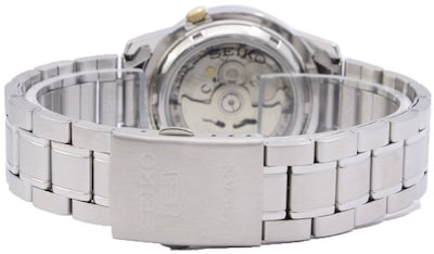 Foto 6 | Reloj Seiko 5 Snkk17j1 Automático De 21 Joyas Con Esfera Negra De 30 M - Venta Internacional.