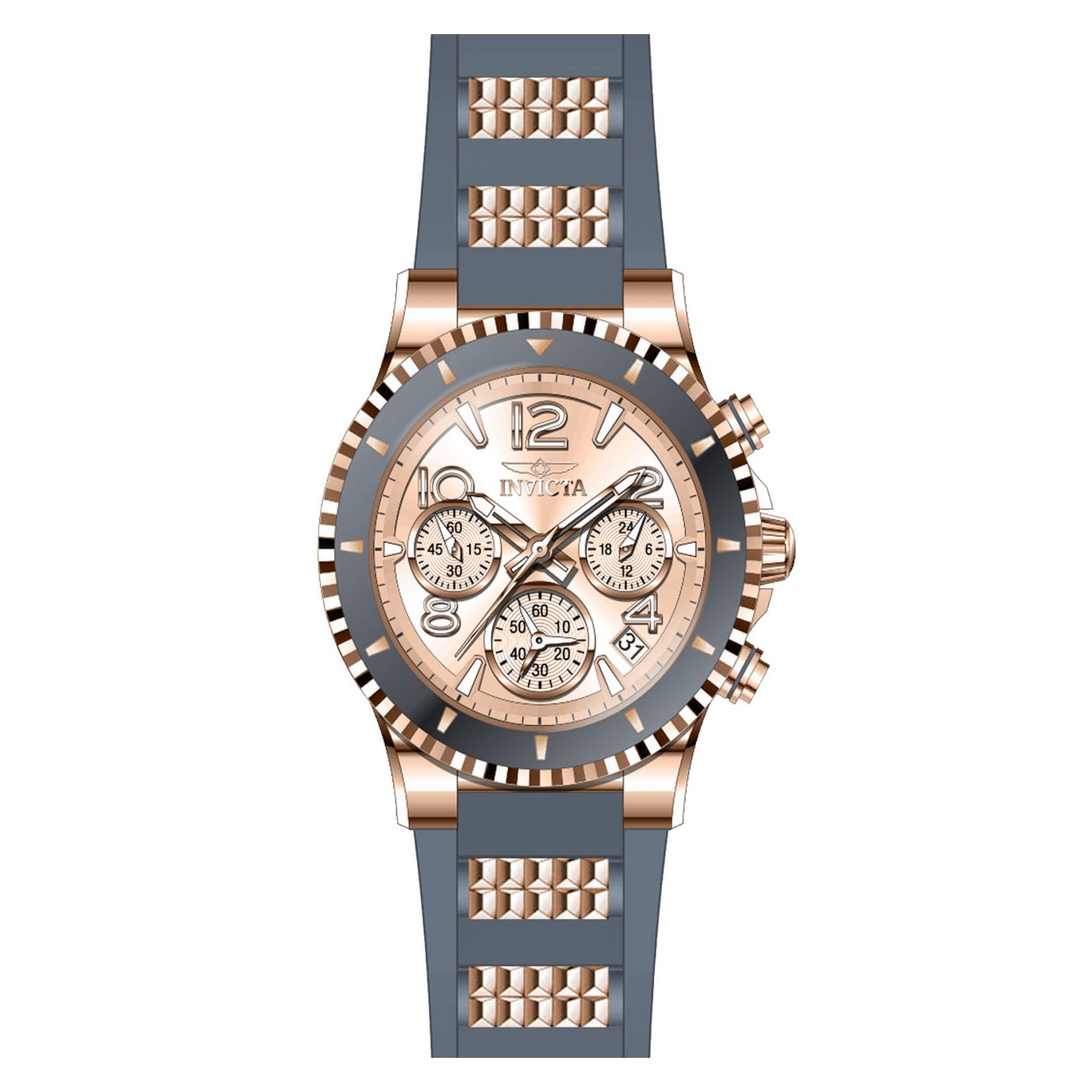 Foto 4 pulgar | Reloj Oro Rosa Invicta 24189 Blu Mujer color Rosa