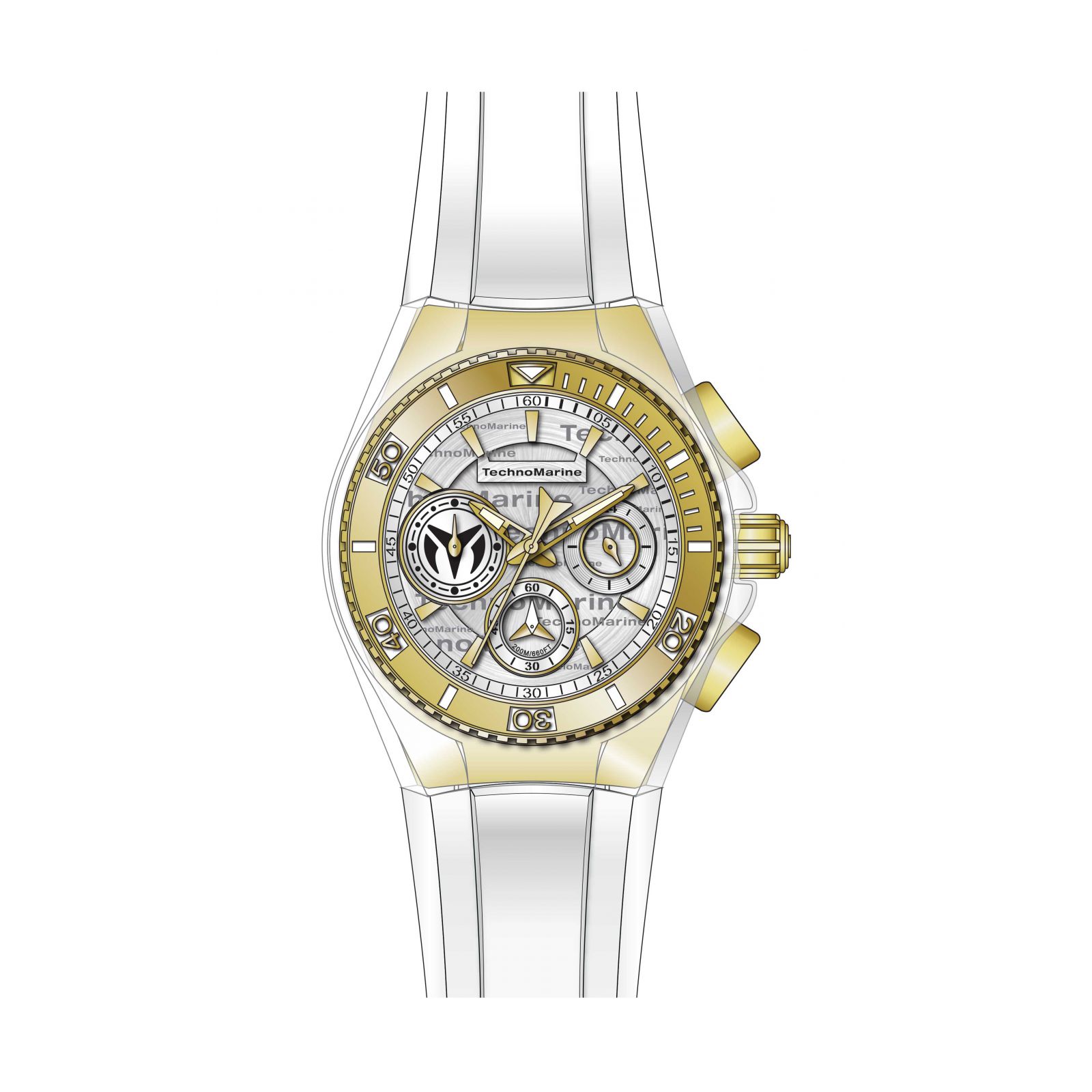 Foto 4 pulgar | Reloj Technomarine Cruise Tm118133 color Dorado para Mujer