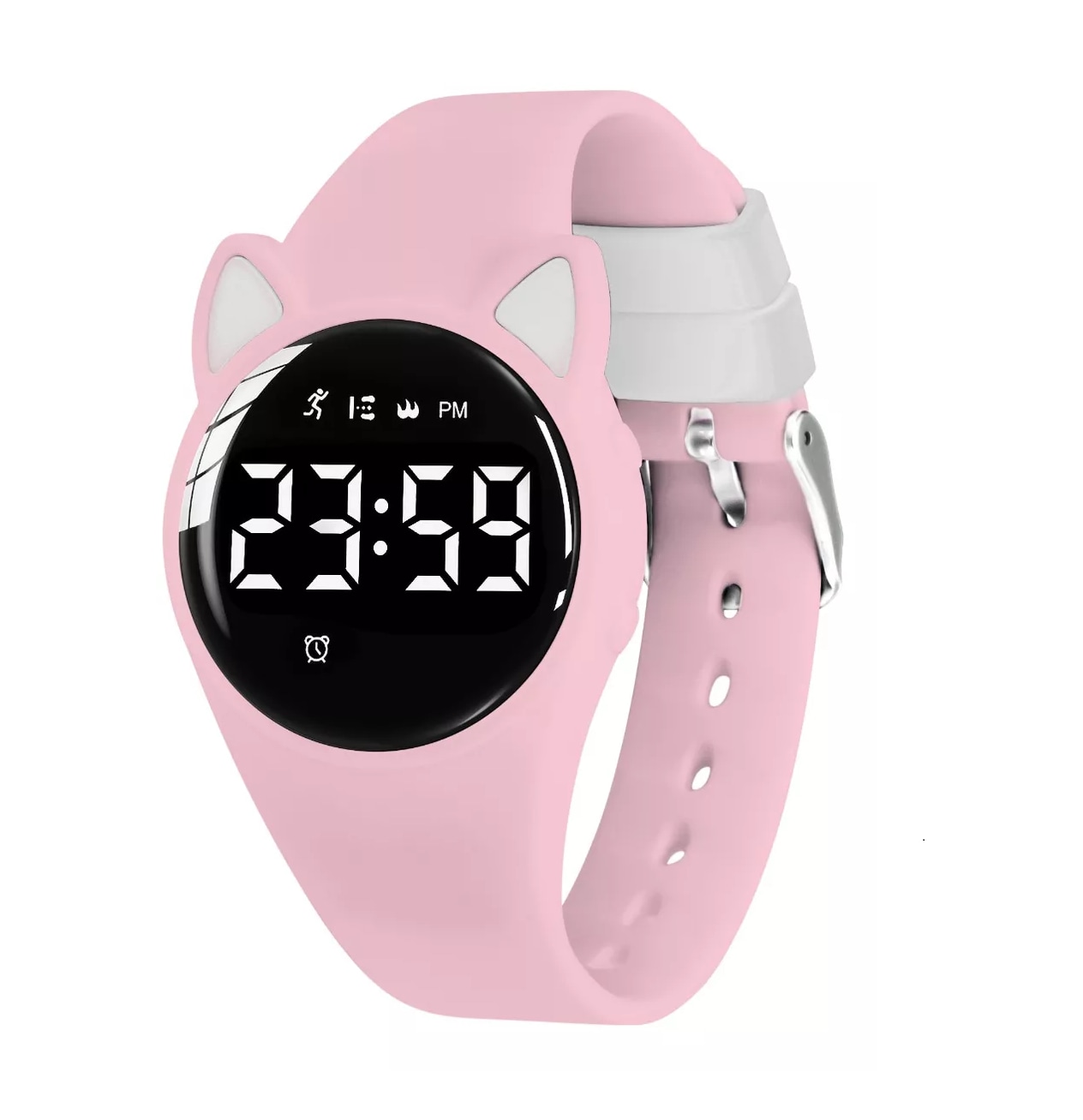 Reloj Digital Fitness Con Contador De Pasos Y Calorías Niños Color Rosa Claro $899