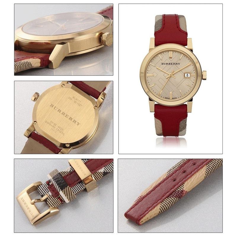 Burberry reloj mujer rojo sale