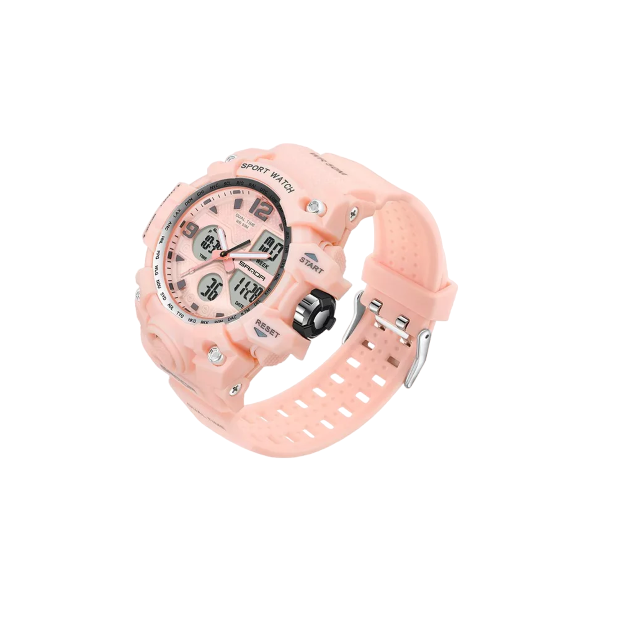 Foto 2 pulgar | Reloj Sport Rosa para Mujer