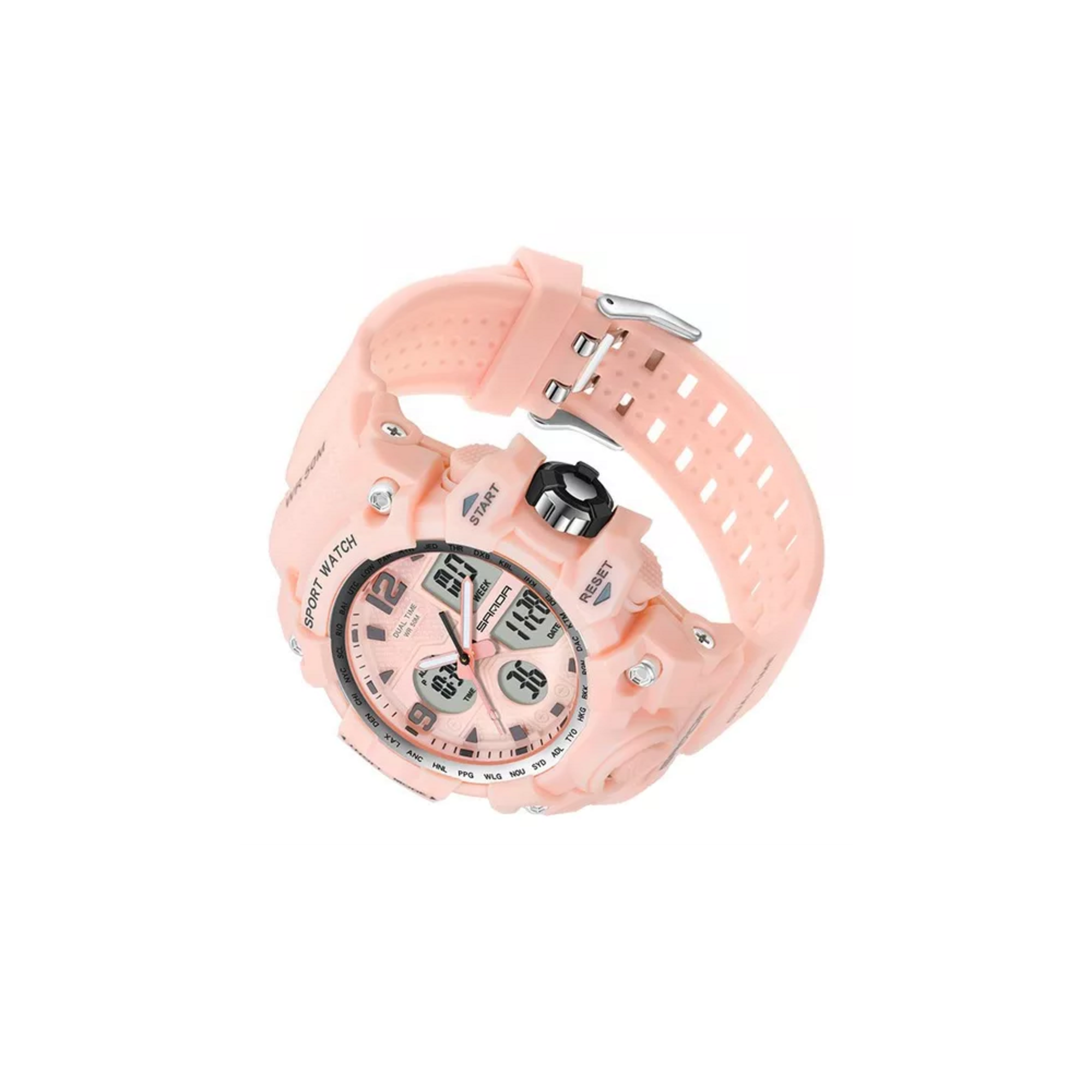 Foto 4 pulgar | Reloj Sport Rosa para Mujer