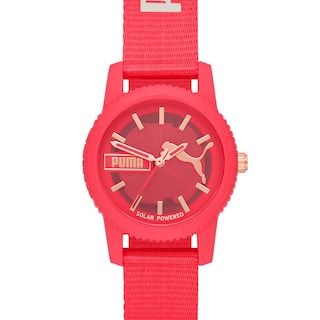 Foto 2 | Reloj Puma Ultrafresh color Rosa de Dama Esfera Y Correa De Pro-Planet Textil Rosa Movimiento Solar Resistente Al Agu