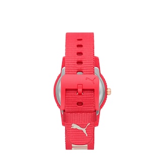 Foto 4 | Reloj Puma Ultrafresh color Rosa de Dama Esfera Y Correa De Pro-Planet Textil Rosa Movimiento Solar Resistente Al Agu
