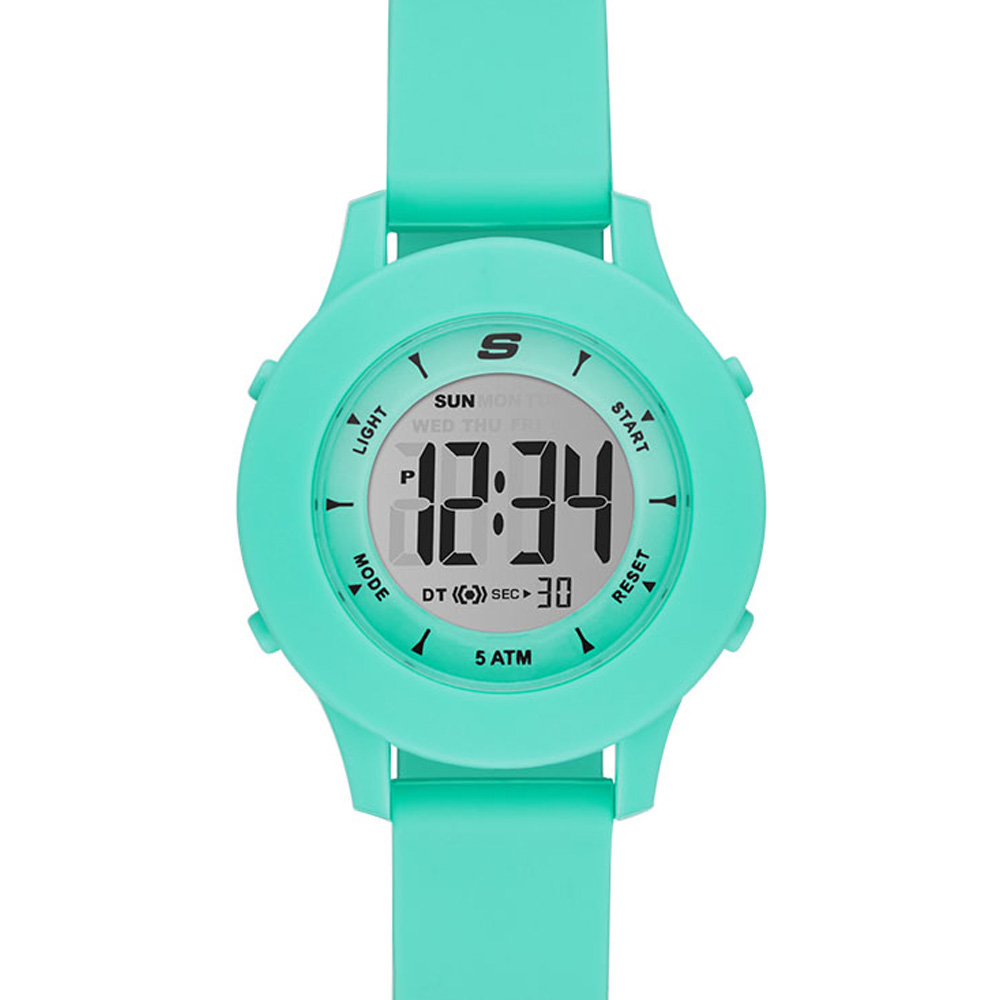 Foto 4 pulgar | Reloj Skechers Color Verde De Mujer Correa Silicona Turquesa, Carátula Digital A Juego