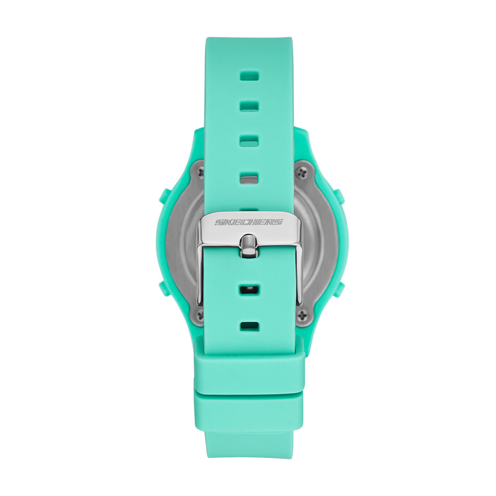 Foto 5 pulgar | Reloj Skechers Color Verde De Mujer Correa Silicona Turquesa, Carátula Digital A Juego