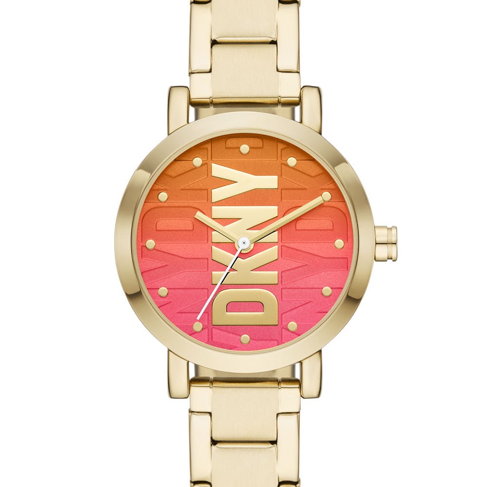 Foto 3 pulgar | Reloj Dkny  Soho Color Dorado 28mm De Dama Esfera Multicolor Extensible Dorado De Acero Inoxidable