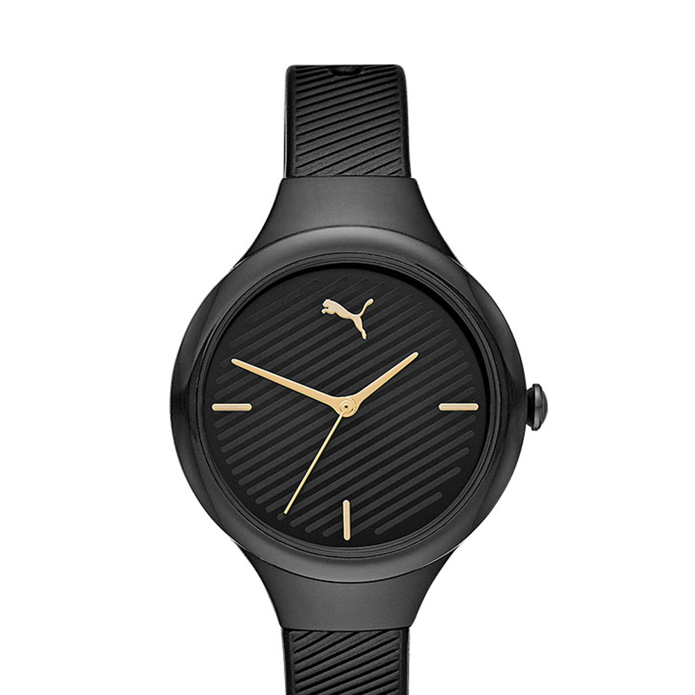 Foto 2 | Reloj Puma Contour Correa De Poliuretano Carátula Negra Analógico para Dama